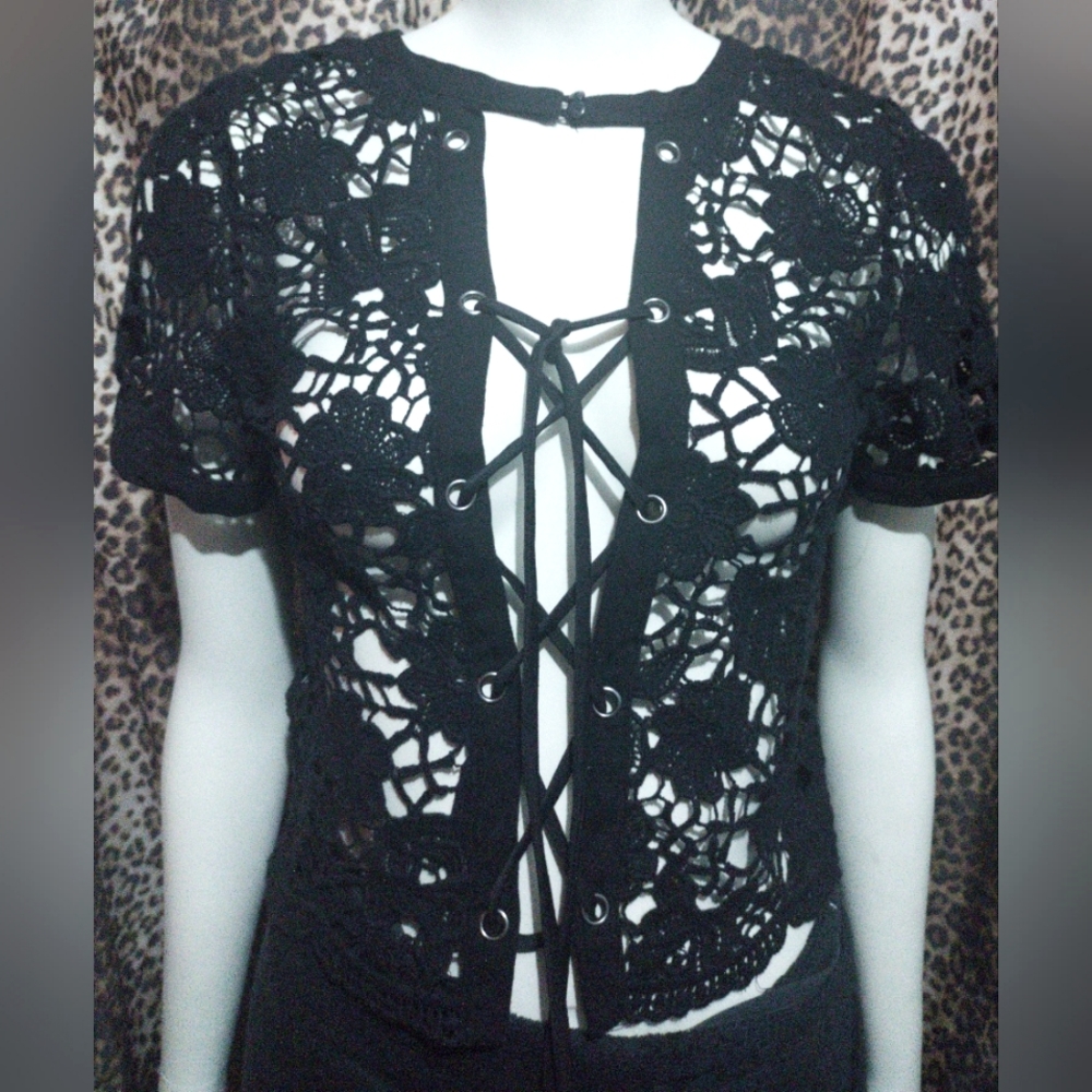"Ambiance" Black Knit Sweater